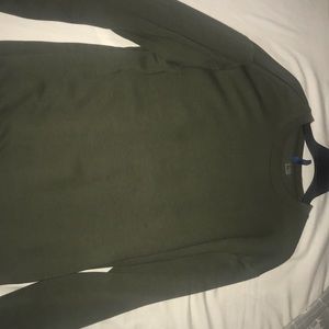 Sweater green crew neck
